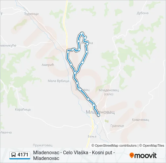 4171 Bus Line Map