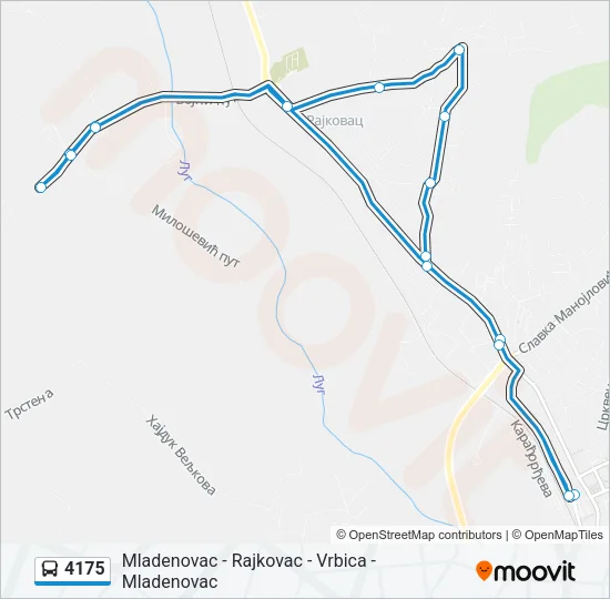 4175 Bus Line Map
