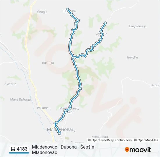4183 Bus Line Map