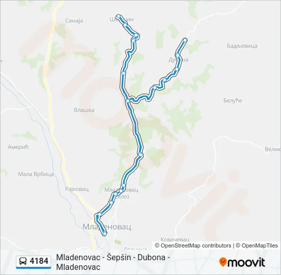 4184 Bus Line Map
