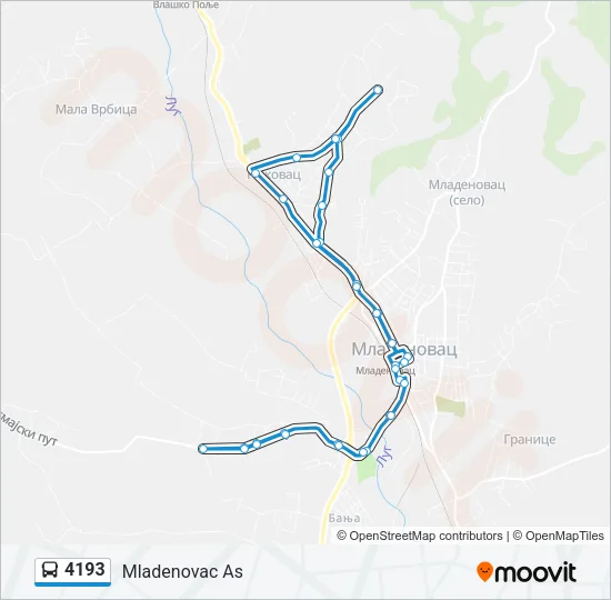 4193 Bus Line Map