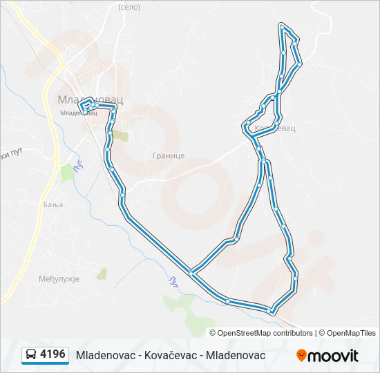 4196 Bus Line Map