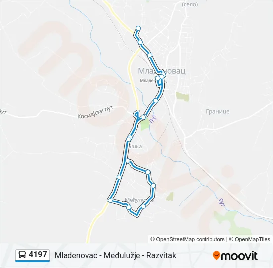 4197 Bus Line Map