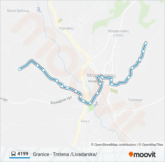 4199 Bus Line Map