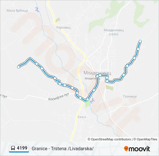 4199 Bus Line Map