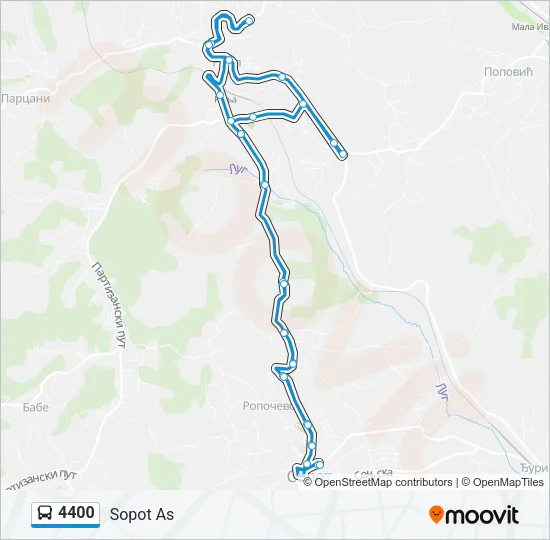 4400 Bus Line Map