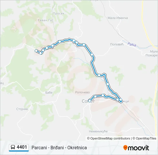 4401 Bus Line Map