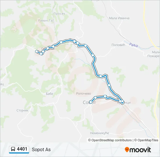 4401 Bus Line Map
