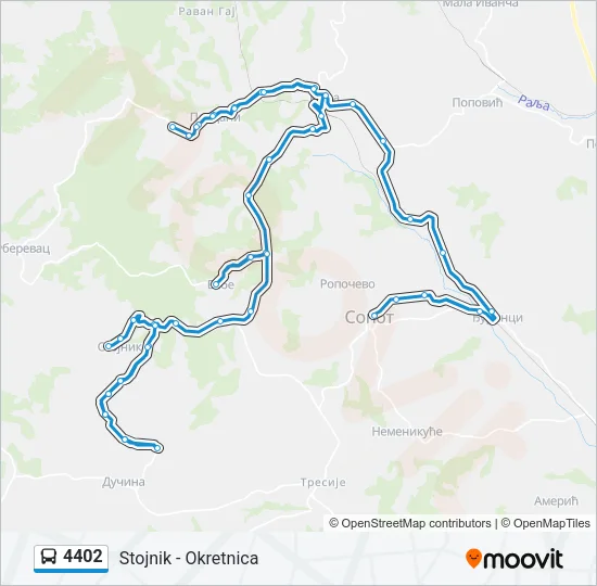 4402 Bus Line Map