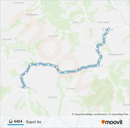 4404 Bus Line Map