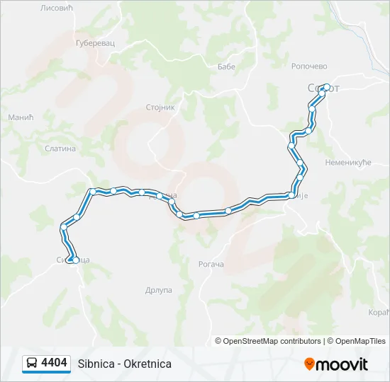 4404 Bus Line Map