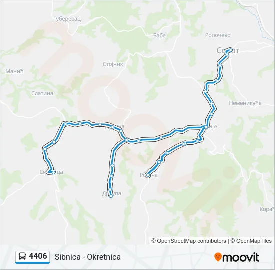 4406 Bus Line Map