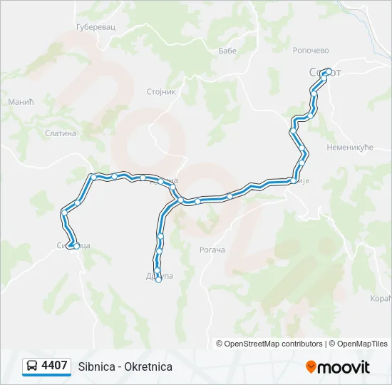 4407 Bus Line Map