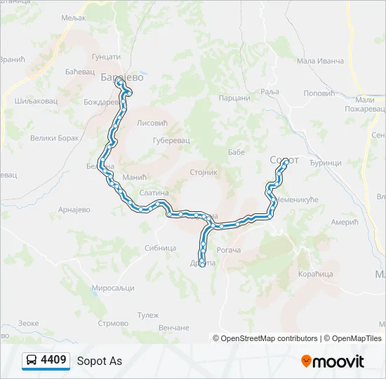 4409 Bus Line Map