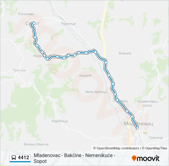4412 Bus Line Map