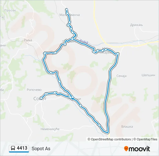 4413 Bus Line Map