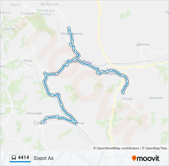 4414 Bus Line Map