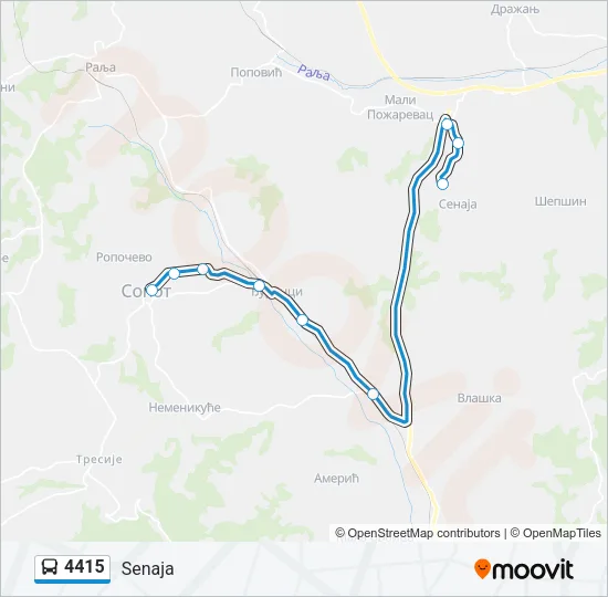 4415 Bus Line Map