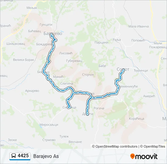 4425 Bus Line Map