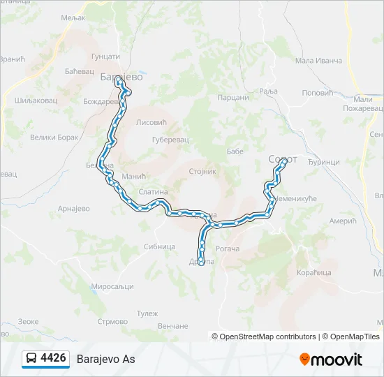 4426 Bus Line Map