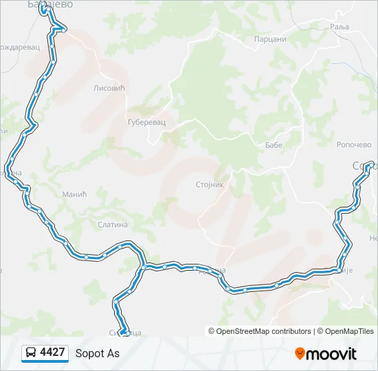 4427 Bus Line Map