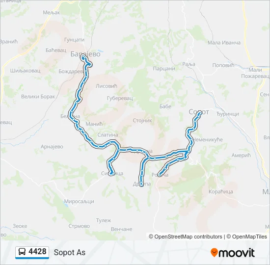 4428 Bus Line Map