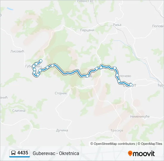 4435 Bus Line Map