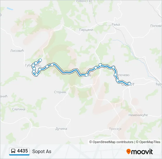 4435 Bus Line Map