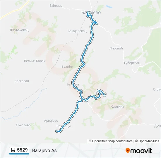 5529 Bus Line Map