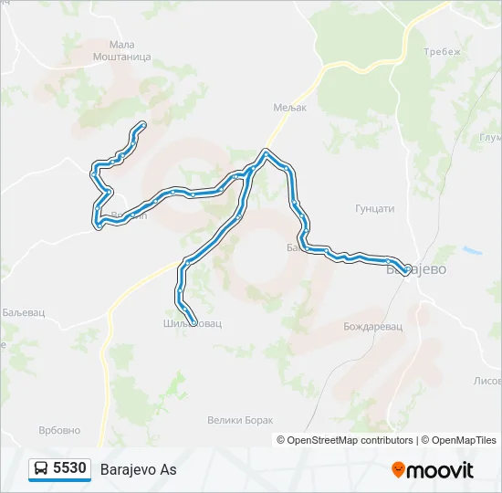 5530 Bus Line Map