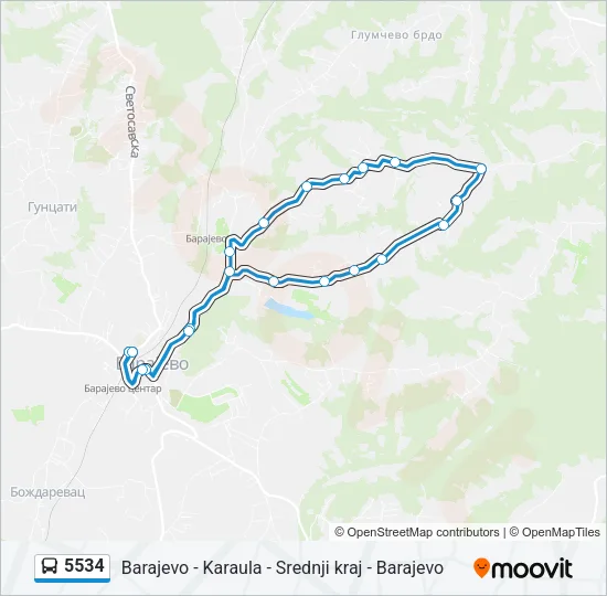 5534 Bus Line Map