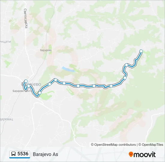 5536 Bus Line Map