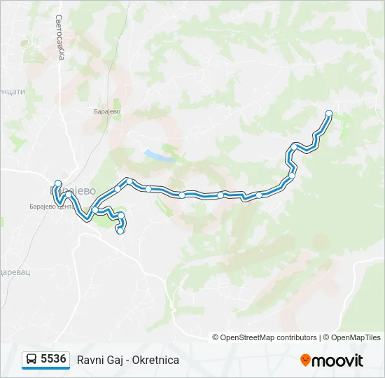5536 Bus Line Map