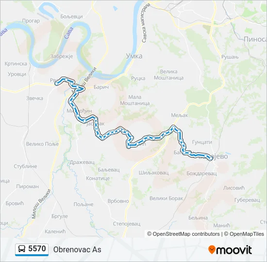 5570 Bus Line Map