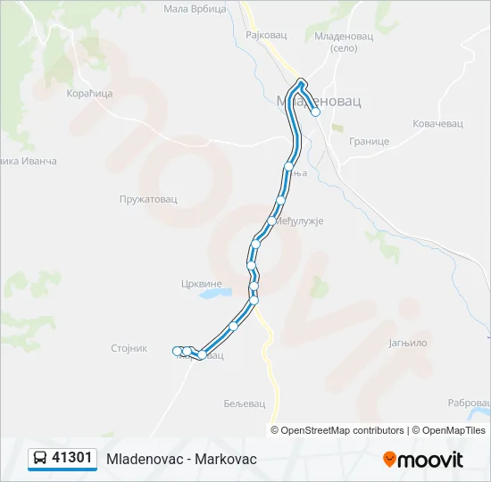 41301 Bus Line Map