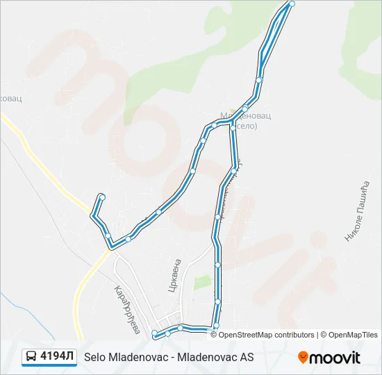 4194Л Bus Line Map