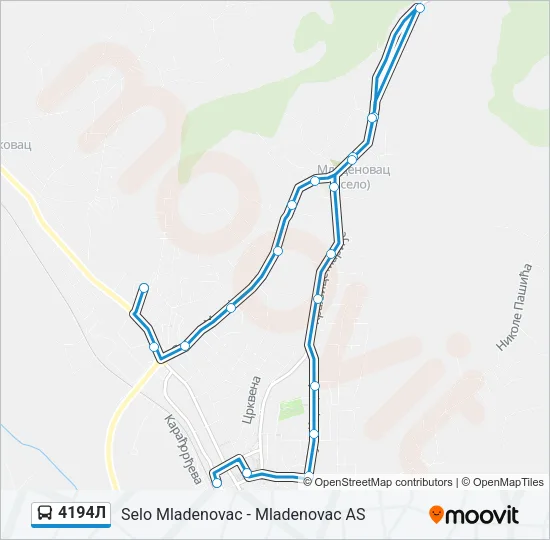 4194Л Bus Line Map