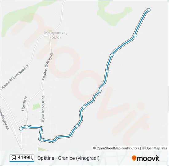4199Ц Bus Line Map