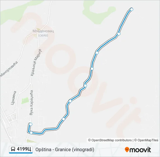 4199Ц Bus Line Map