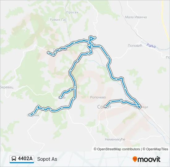 4402А Bus Line Map
