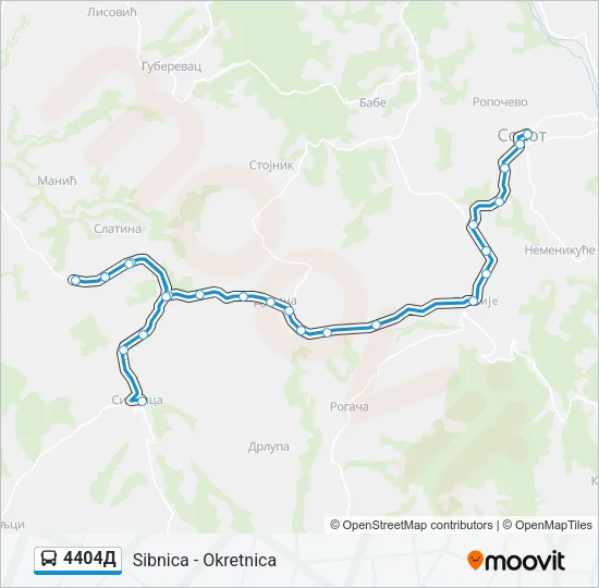 4404Д Bus Line Map