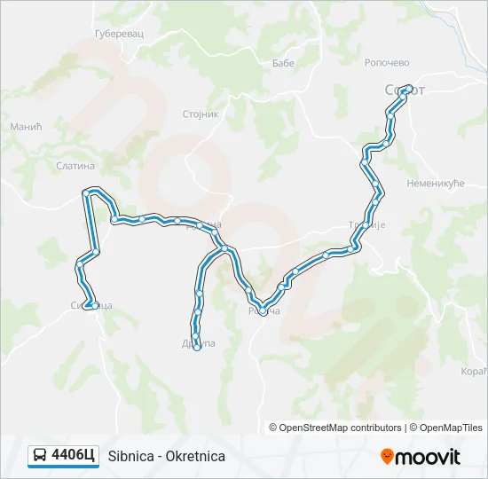 4406Ц Bus Line Map