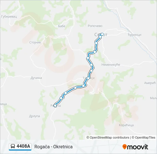 4408А Bus Line Map