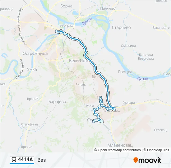 4414А Bus Line Map