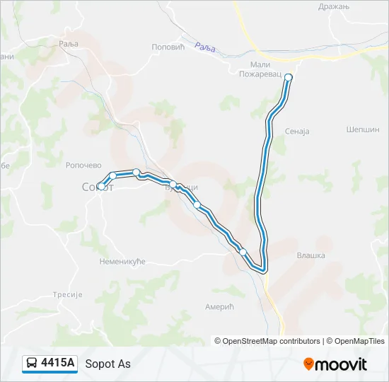 4415А Bus Line Map