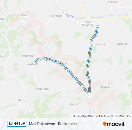 4415А Bus Line Map