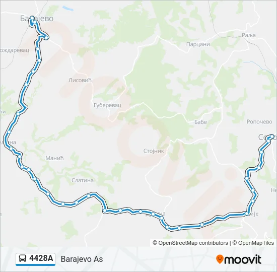 4428A Bus Line Map