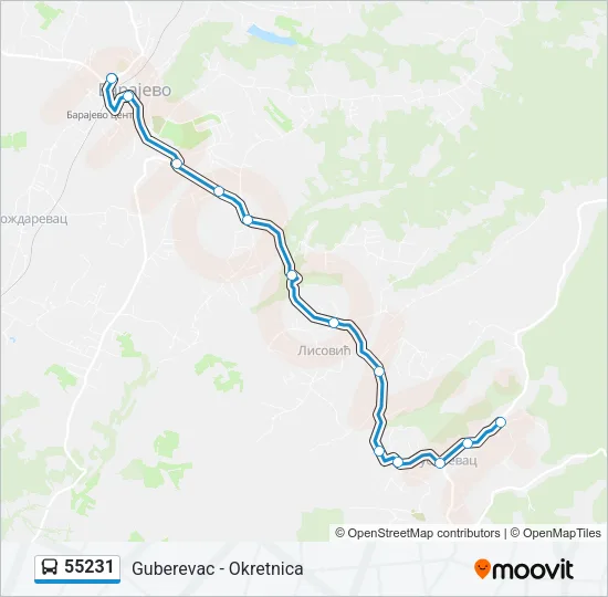55231 Bus Line Map