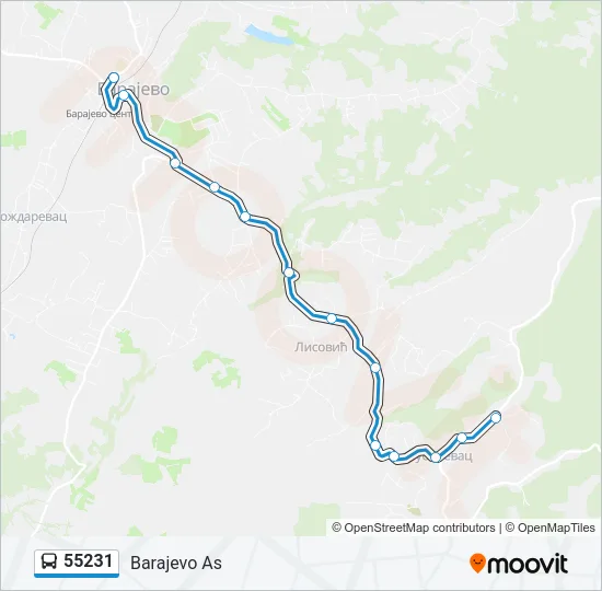 55231 Bus Line Map