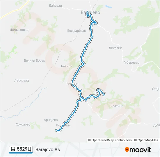 5529Ц Bus Line Map